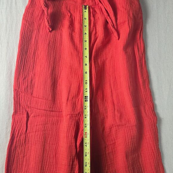 Saturday Sunday Anthropologie Isabel‎ Tie Front Jumpsuit Red Sleeveless Women XS - Picture 5 of 16